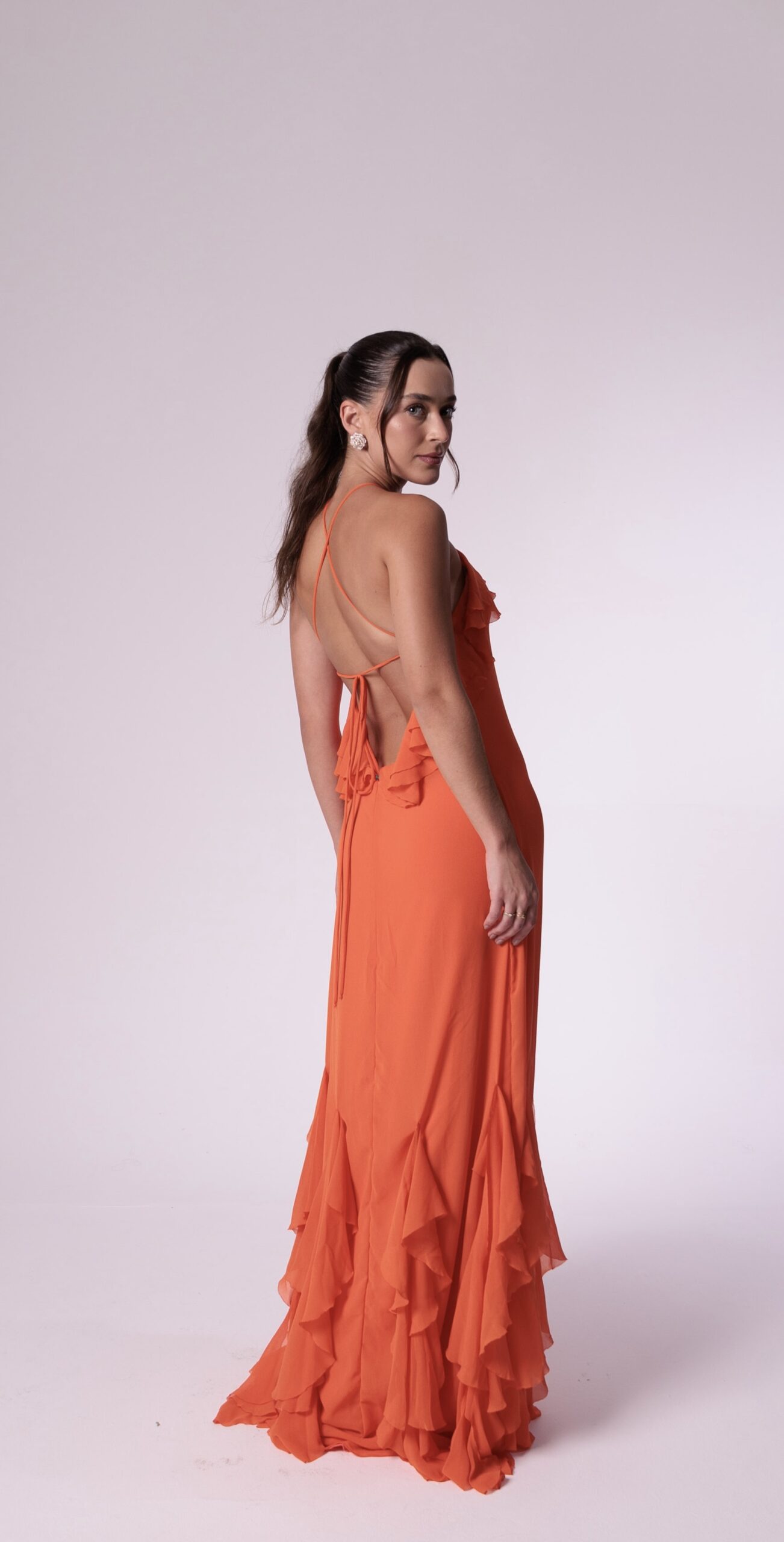 Vestido Amelie Laranja - Imagem 2