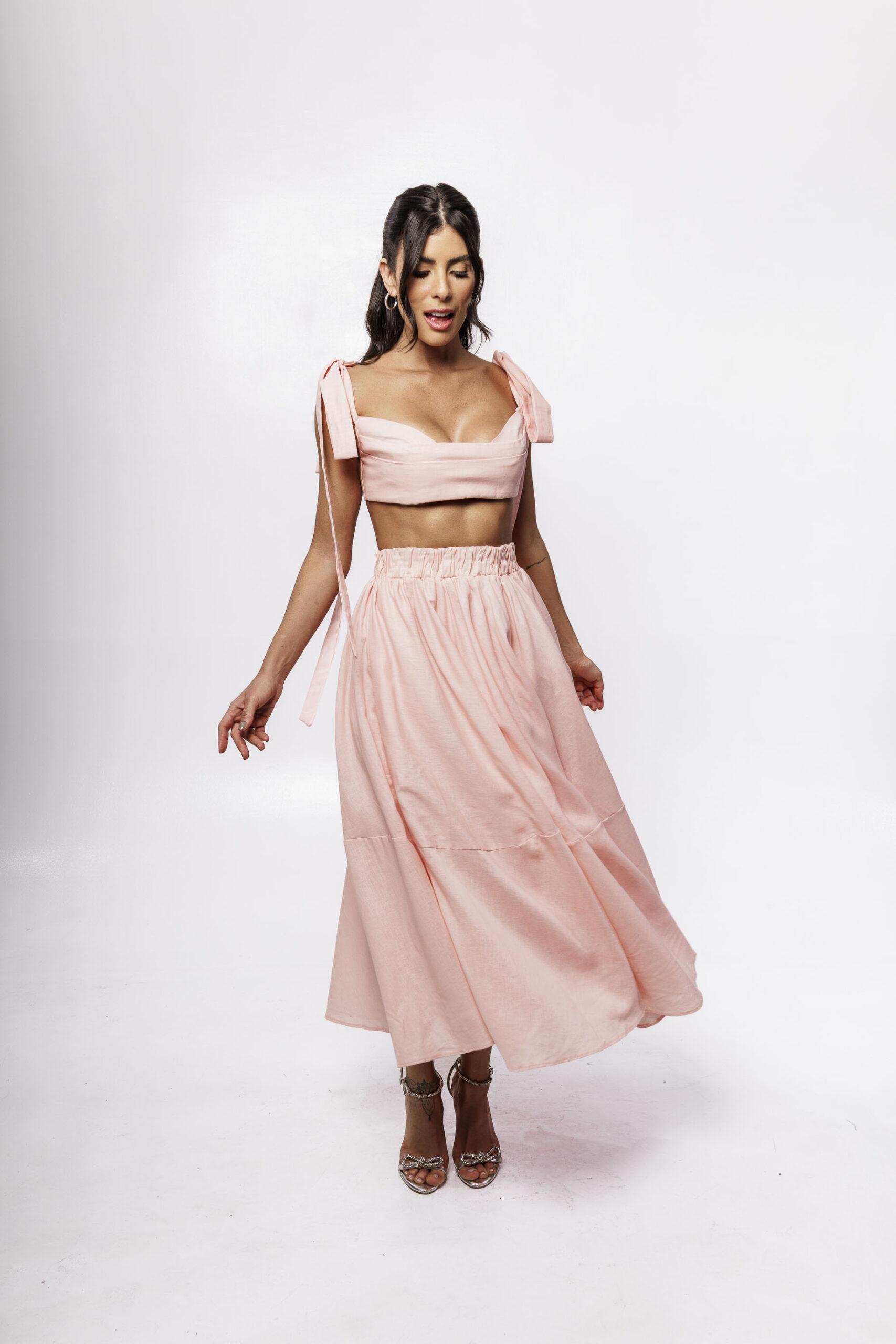 Conjunto Linho Rosa Laço - Imagem 2