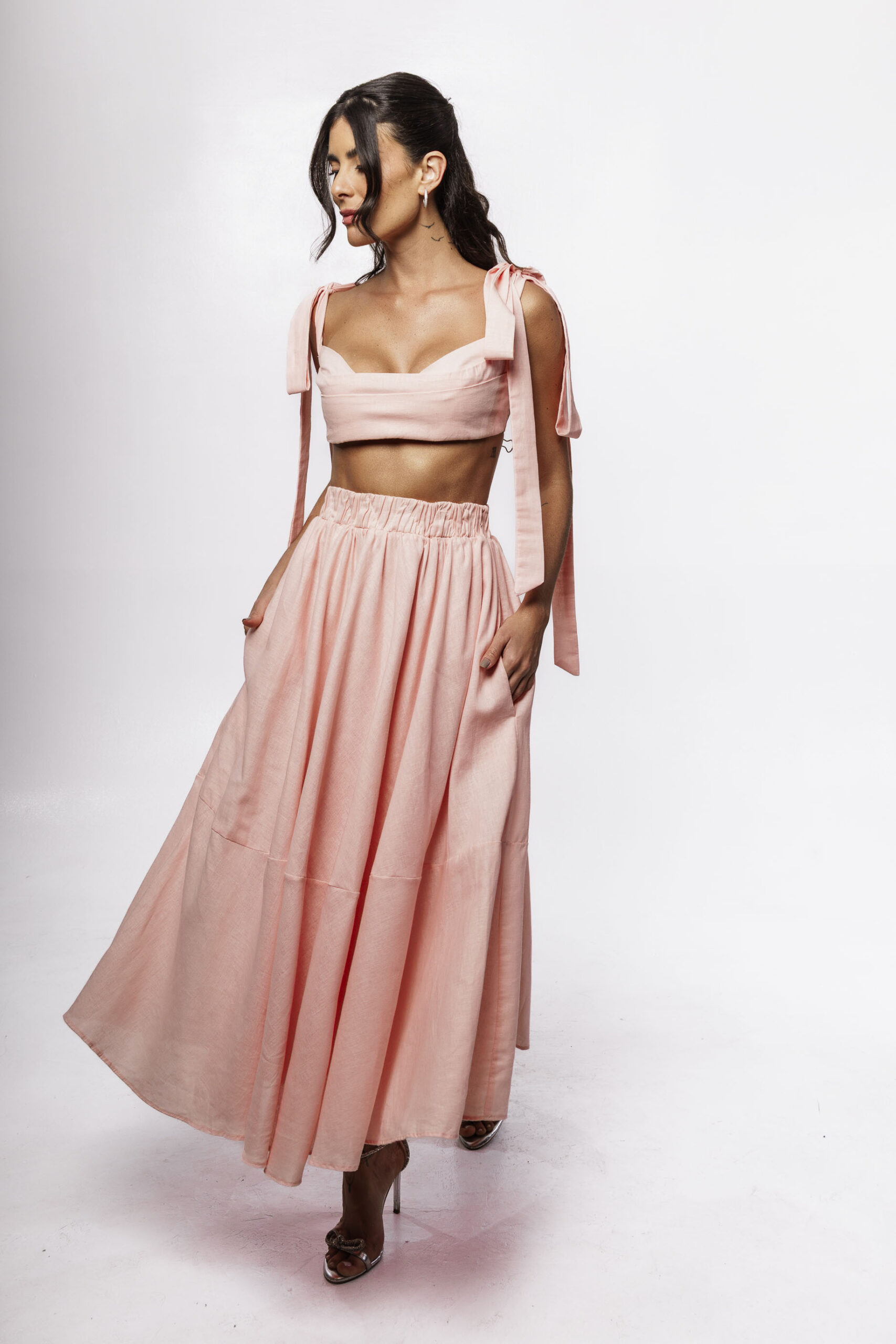 Conjunto Linho Rosa Laço - Imagem 3