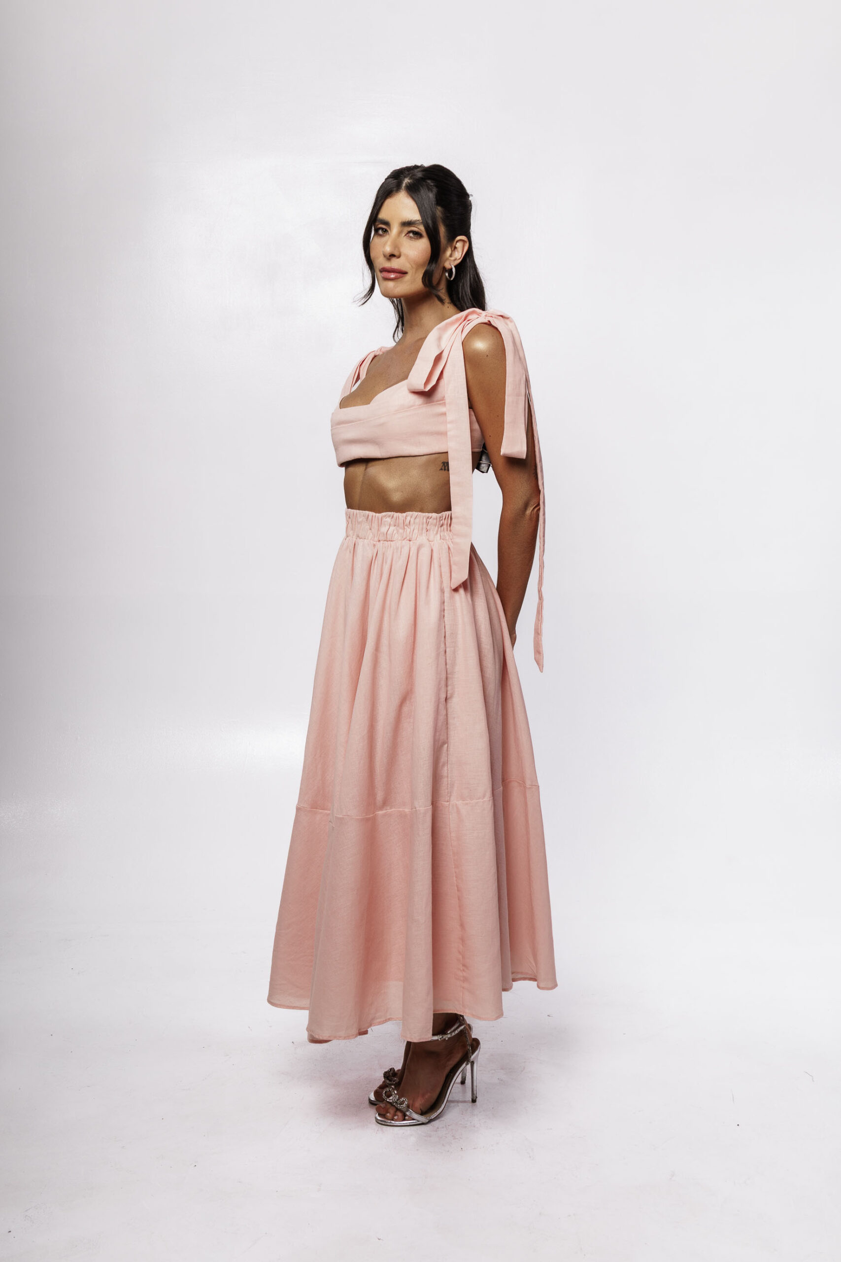 Conjunto Linho Rosa Laço - Imagem 4