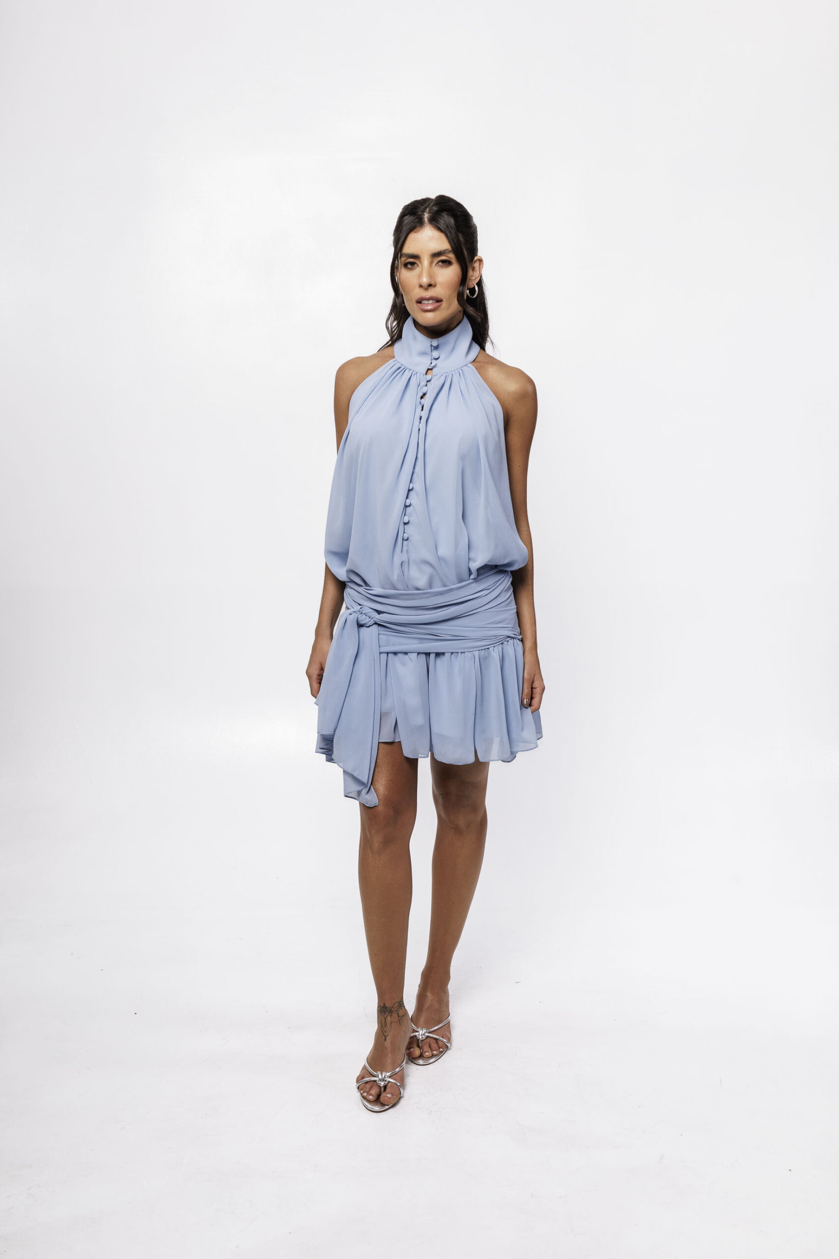 Vestido Curto Gola Alta - Imagem 5
