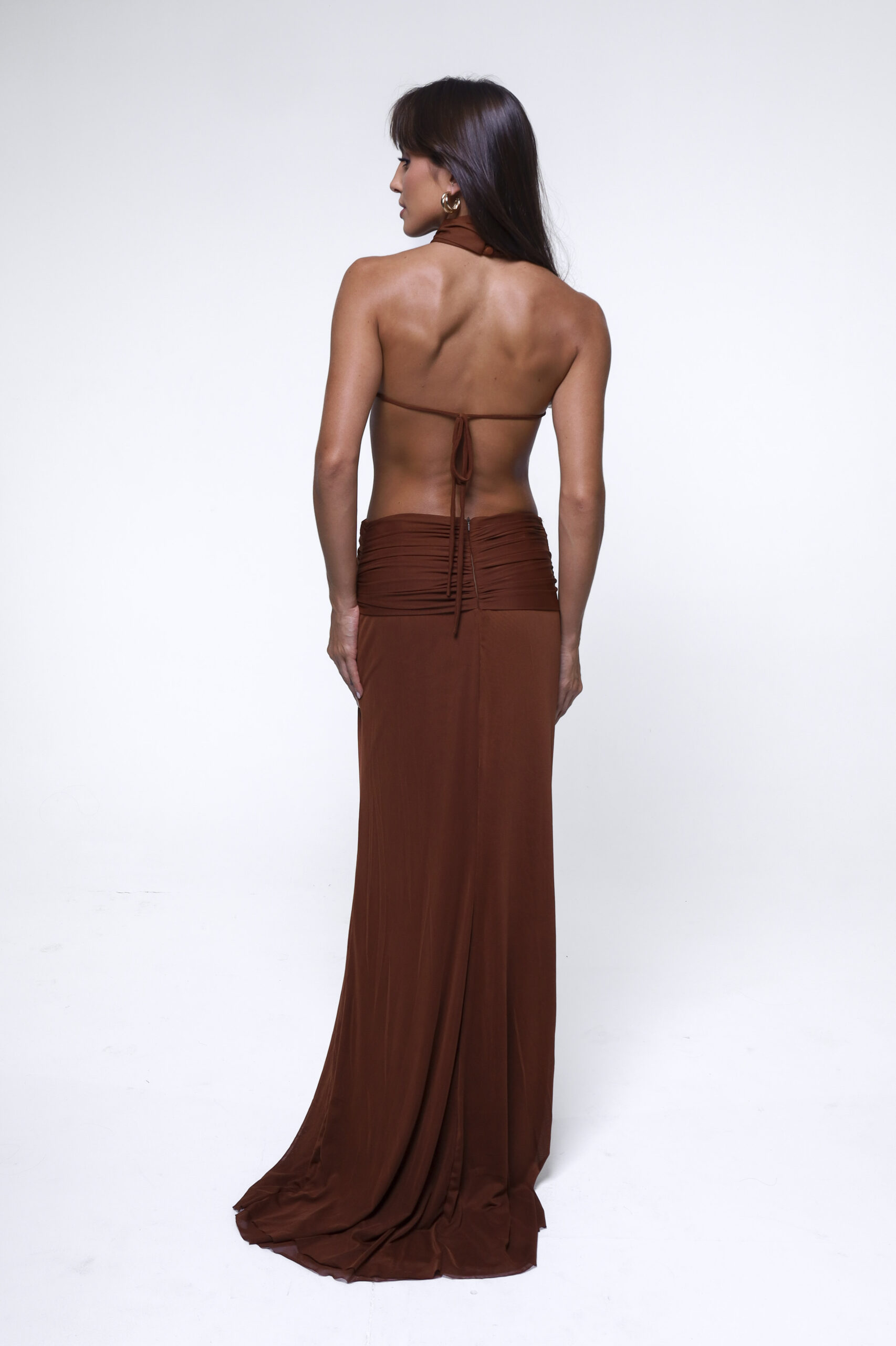 Vestido Jade Marrom - Imagem 3