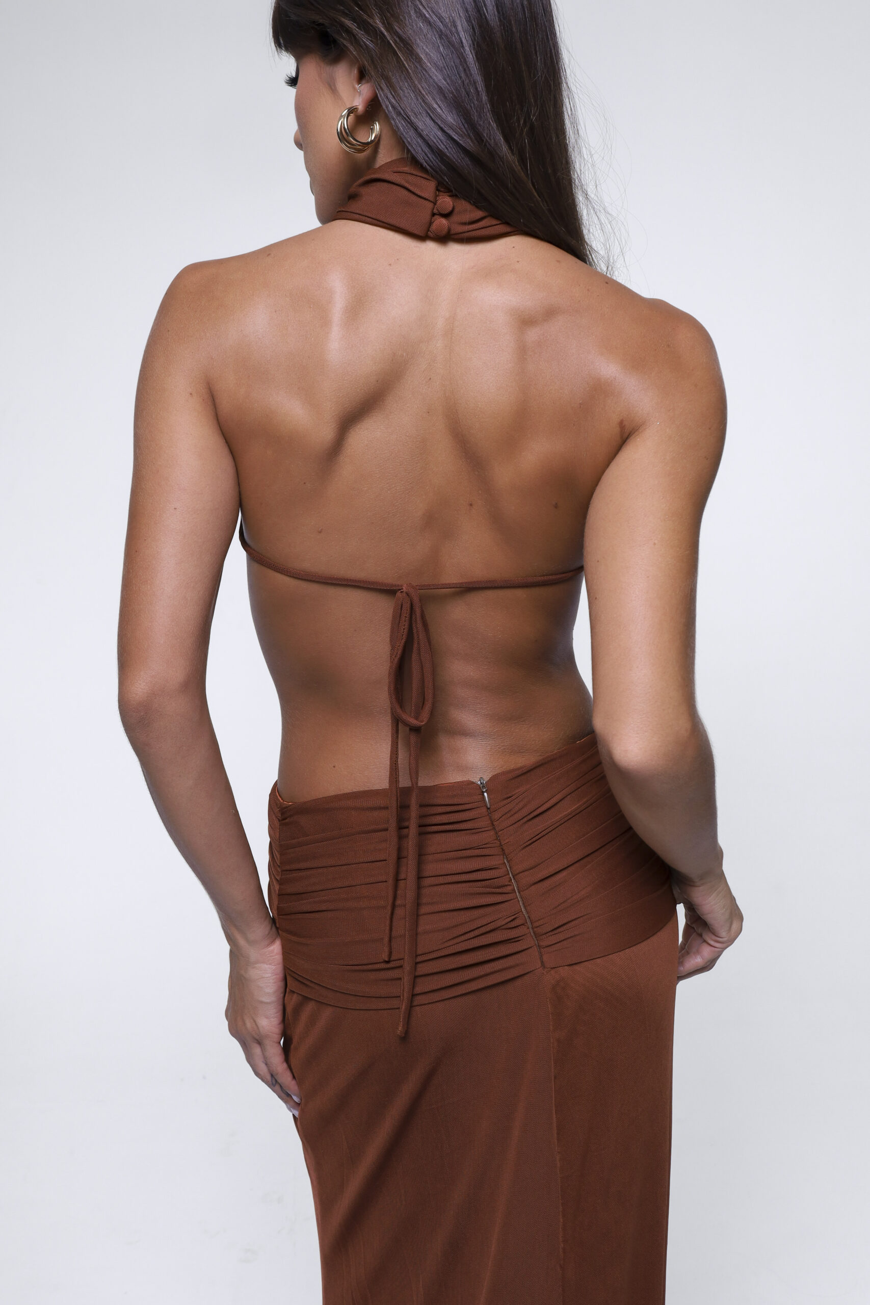 Vestido Jade Marrom - Imagem 5