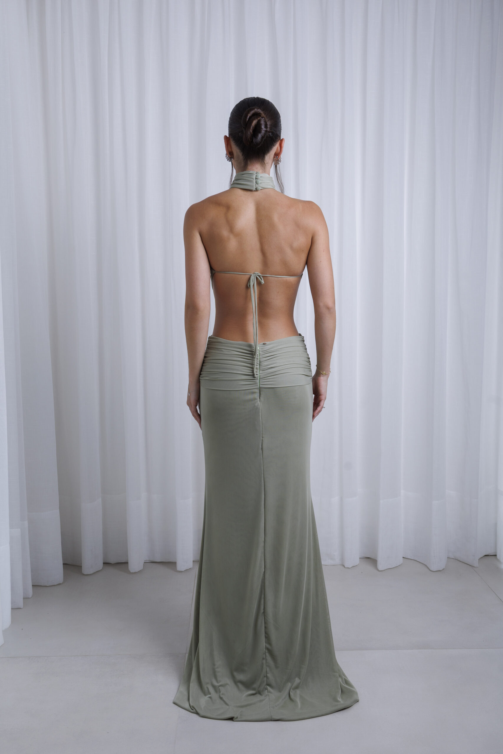 Vestido Jade Verde Pistache - Imagem 3