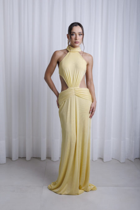 Vestido Jade Amarelo Manteiga