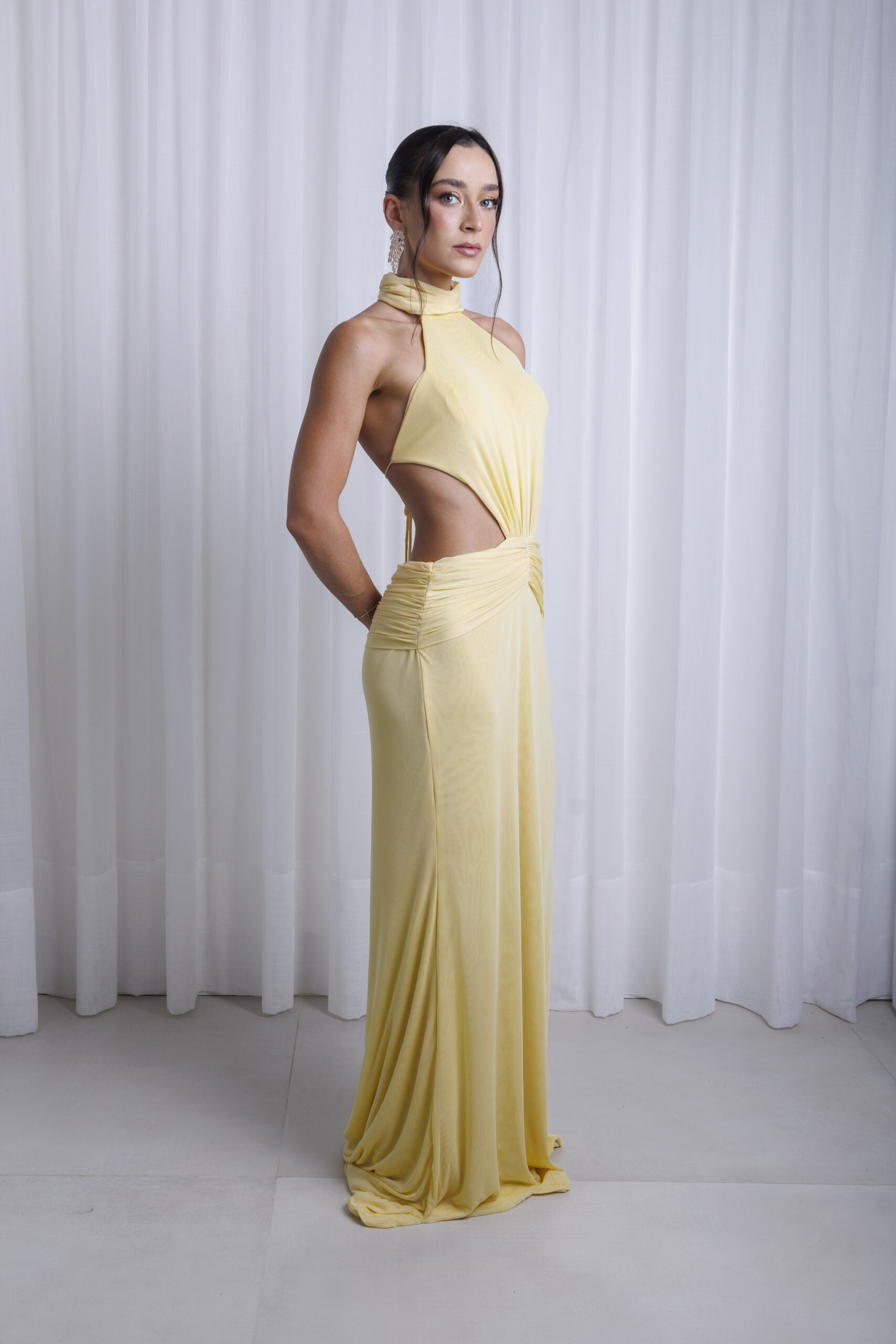 Vestido Jade Amarelo Manteiga - Imagem 2