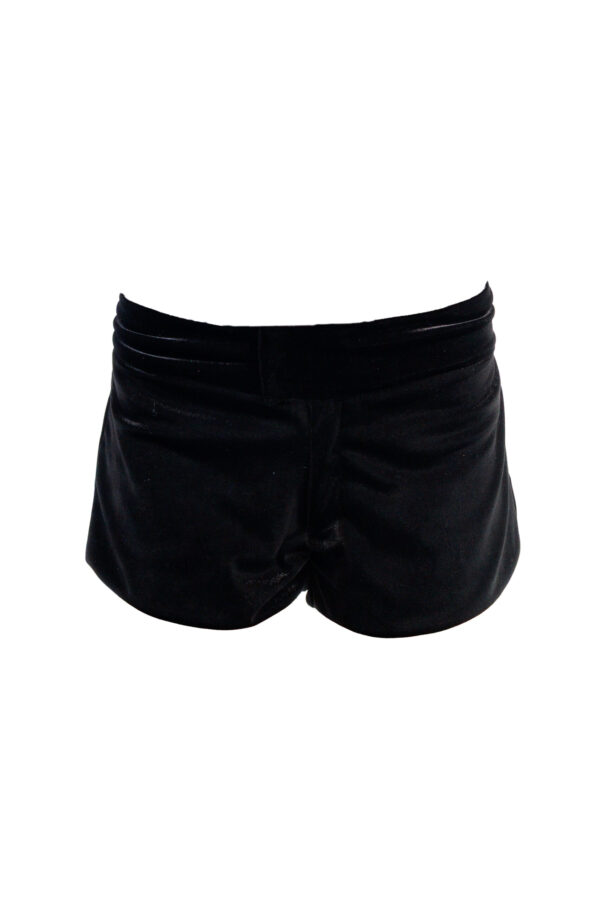 Mini Short Stela Veludo Preto